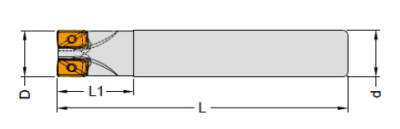 Фреза концевая PRCAXOE102016150 PRTools — фото