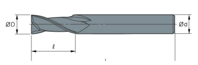 Фреза монолитная концевая DGF4045-050-06 Sangeo — фото