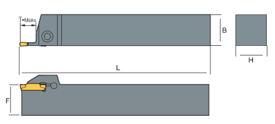 Державка канавочная SGTEL2020-3T20 Sangeo — фото