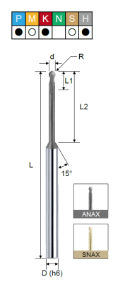 Фреза монолитная сферическая EHBRC240404A PRTools — фото