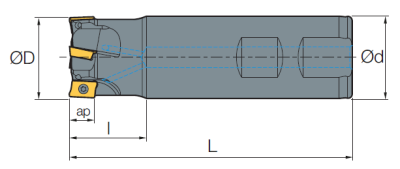 Фреза MSAP-26-150-16-25-2T Sangeo — фото