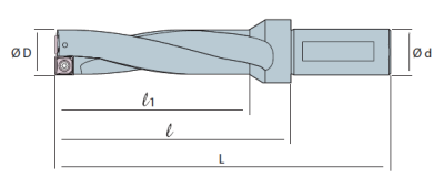 Сверло корпусное со сменными пластинами SS4D440-14 Sangeo — фото