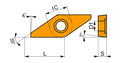 Пластина VCGX 130300FR-FF2:TT010 DormerPramet — фото