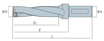 Сверло корпусное со сменными пластинами SS5D275-07 Sangeo — фото