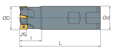 Фреза MSAP-18-120-10-16-2T Sangeo — фото