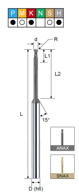 Фреза монолитная радиусная EHCRC44200220S PRTools — фото