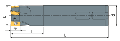 Фреза MSAX-11-120-07-10-2T-C Sangeo — фото