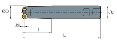 Фреза MSRD-32-200-10-32-3T Sangeo — фото