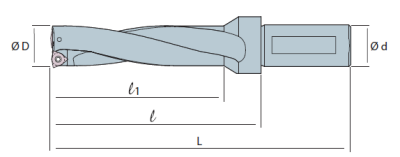 Сверло корпусное со сменными пластинами SW5D550-08 Sangeo — фото