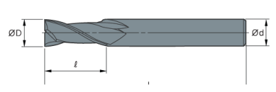 Фреза монолитная концевая DWF4025-050-04 Sangeo — фото