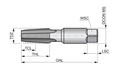 Метчик ручной E7121/4 DormerPramet — фото