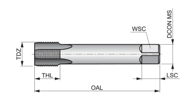 Метчик машинный E2821.1/4 DormerPramet — фото